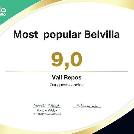 Belvilla By Oyo Vall Repos Villa *